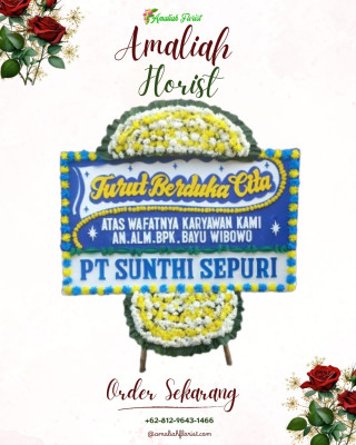 Papan Bunga Duka di Sekupang