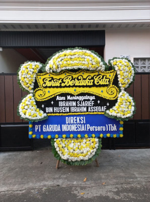 Papan Bunga Duka di Sekupang